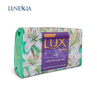 صابون لوکس حاوی ویتامین با رایحه گل سفید 90 گرمی بسته 1 عددی